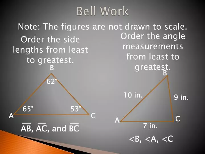 bell work