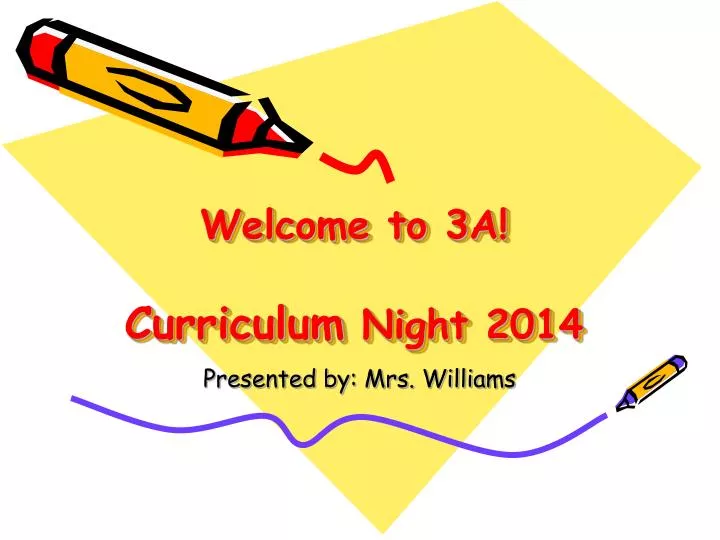 welcome to 3a curriculum night 2014