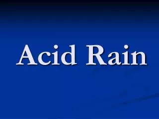 Acid Rain