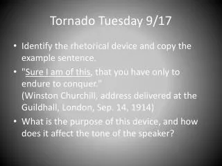 Tornado Tuesday 9/17