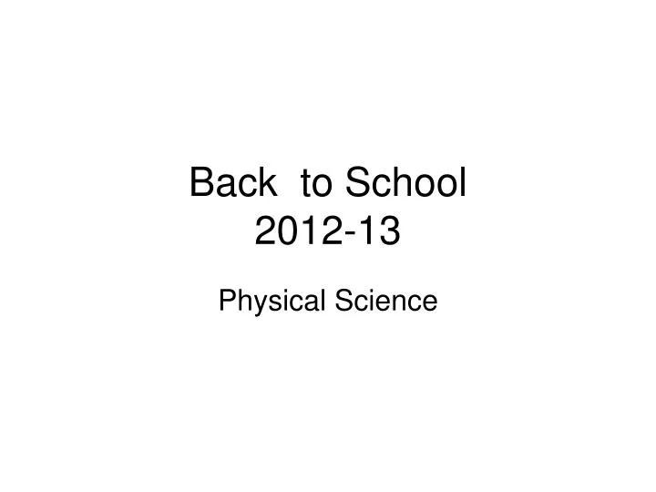 back to school 2012 13