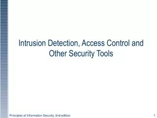 intrusion detection access control and other security tools
