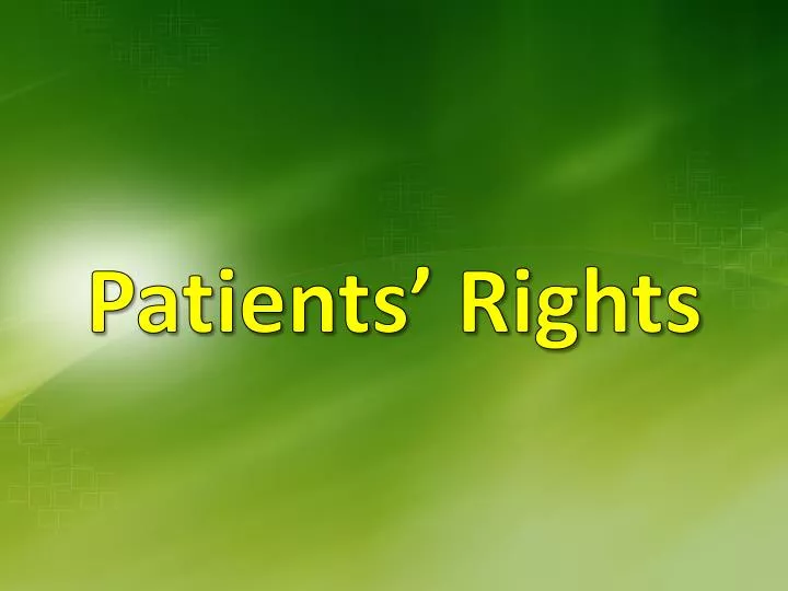 patients rights