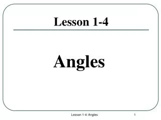angles