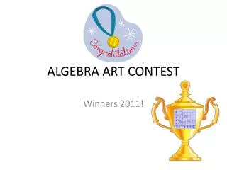 ALGEBRA ART CONTEST