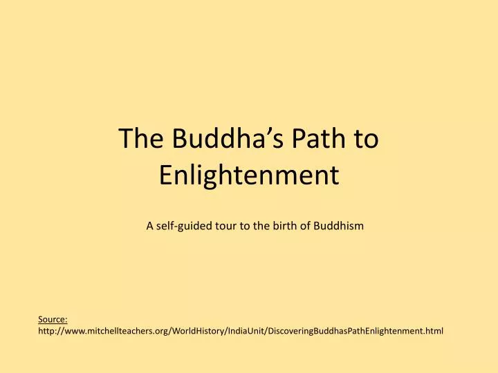 Buddha path deals to enlightenment