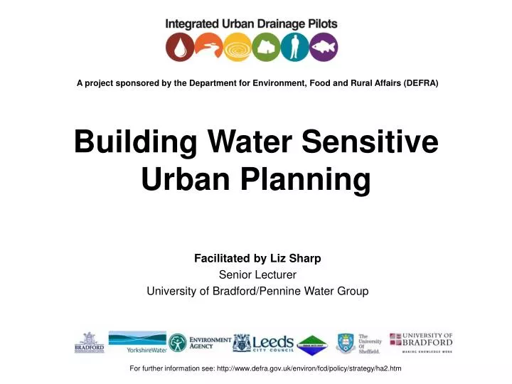 building water sensitive urban planning