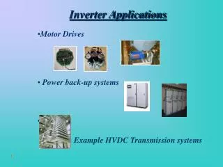 Inverter Applications