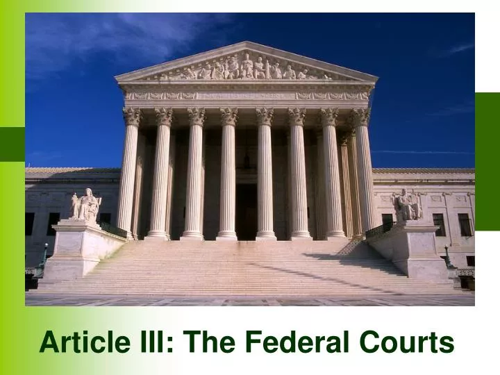 article iii the federal courts