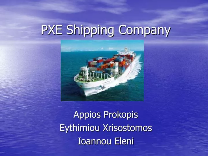 pxe shipping company