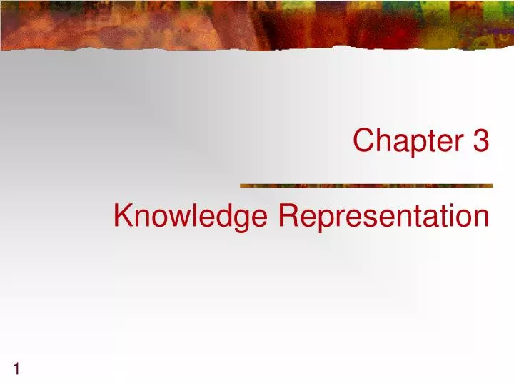 chapter 3 knowledge representation