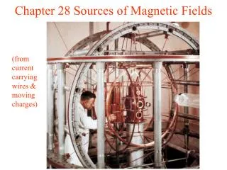 Chapter 28 Sources of Magnetic Fields