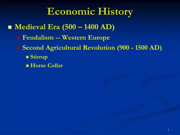 economic history