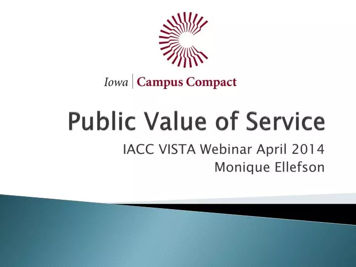 public value of service