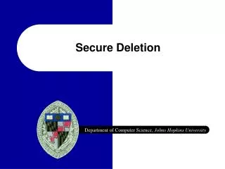 Secure Deletion