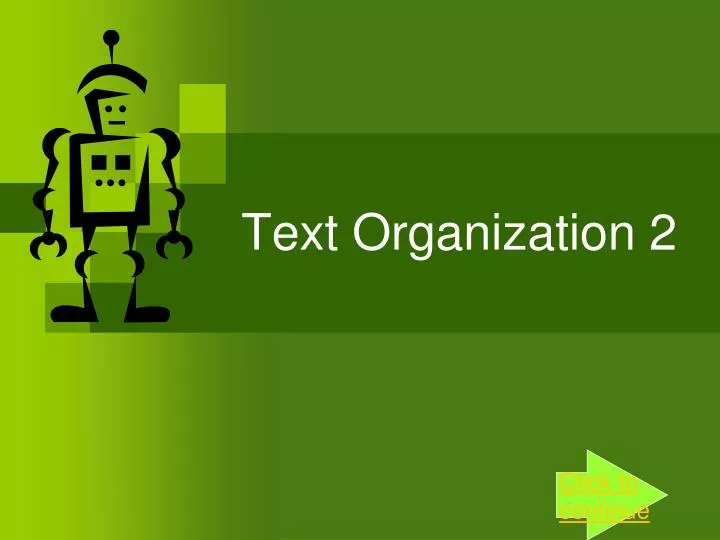 text organization 2