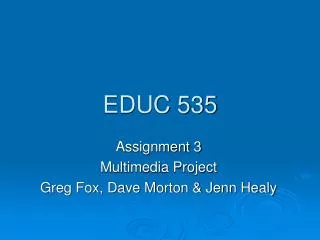 EDUC 535