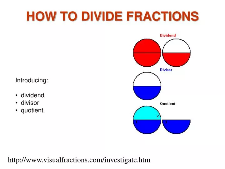 how to divide fractions