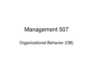 Management 507