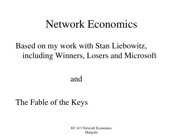 network economics
