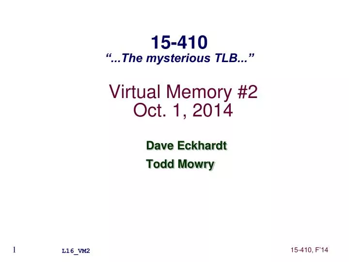 virtual memory 2 oct 1 2014