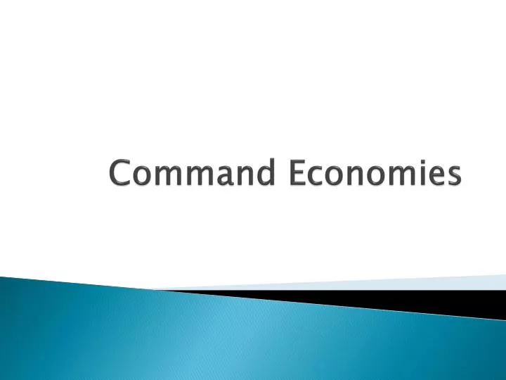 command economies