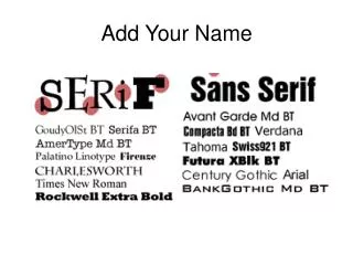 add your name