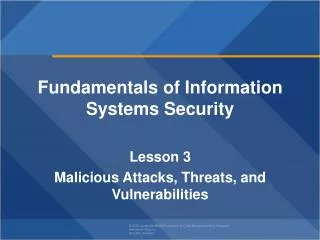 Fundamentals of Information Systems Security Lesson 3