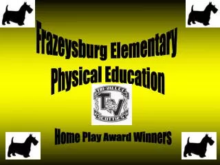 Home Play Award Winners