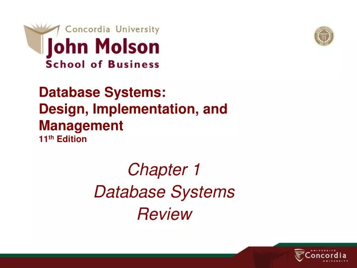 database systems design implementation and management 11 th edition