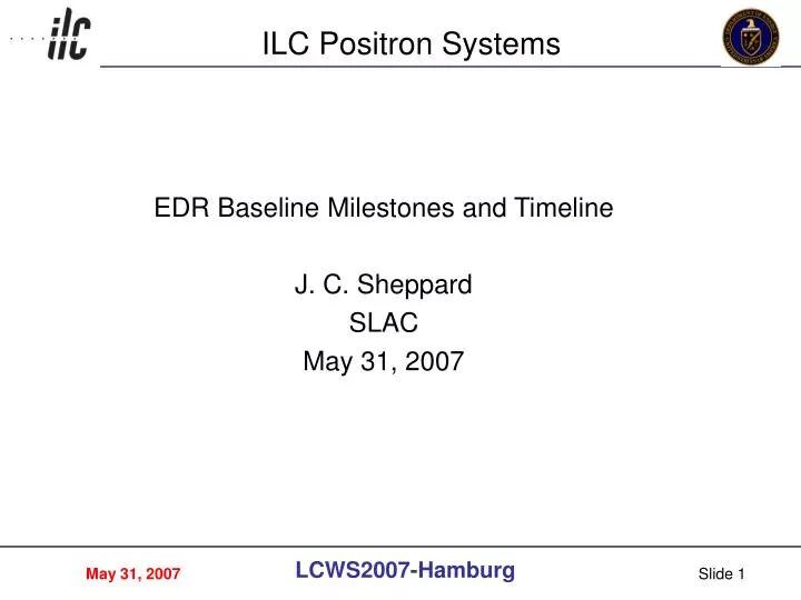 ilc positron systems