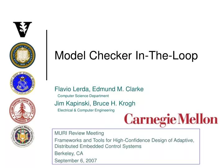 model checker in the loop