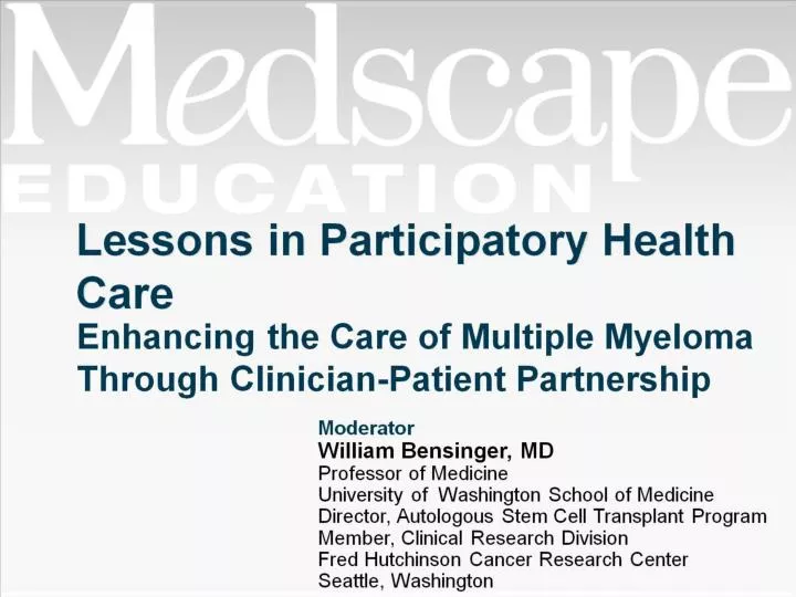 lessons in participatory health care
