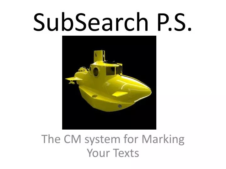 subsearch p s