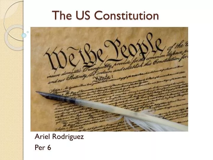 the us constitution
