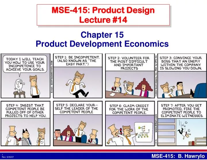 mse 415 product design lecture 14