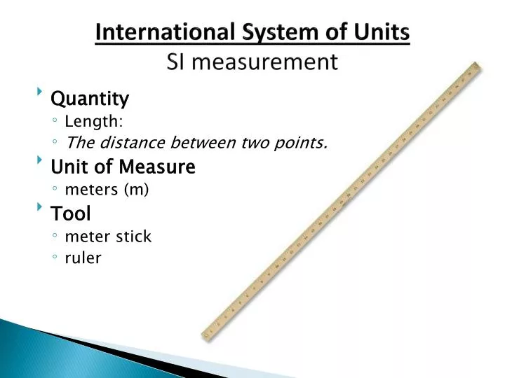 international system of units si measurement