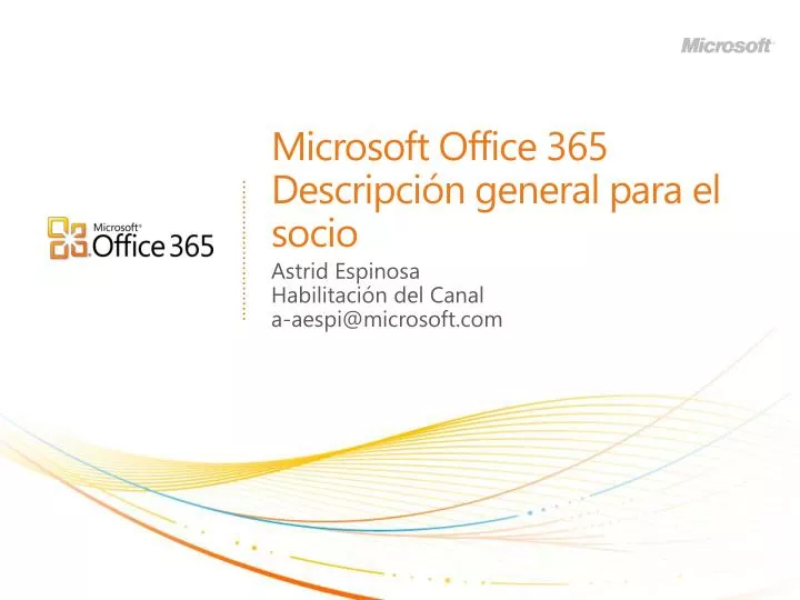 microsoft office 365 descripci n general para el socio