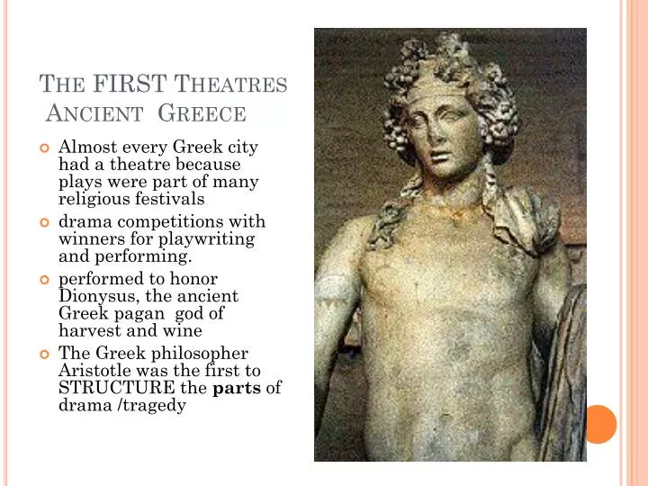 the first theatres ancient greece