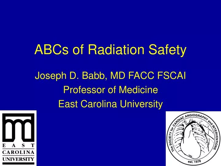 abcs of radiation safety