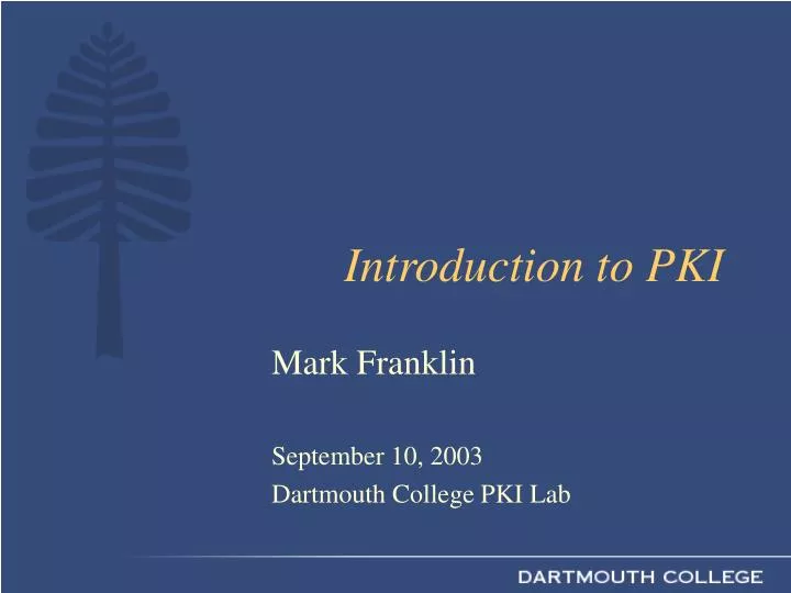 introduction to pki