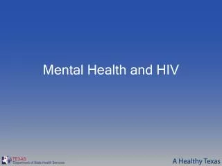 Mental Health and HIV
