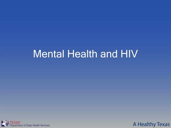 mental health and hiv