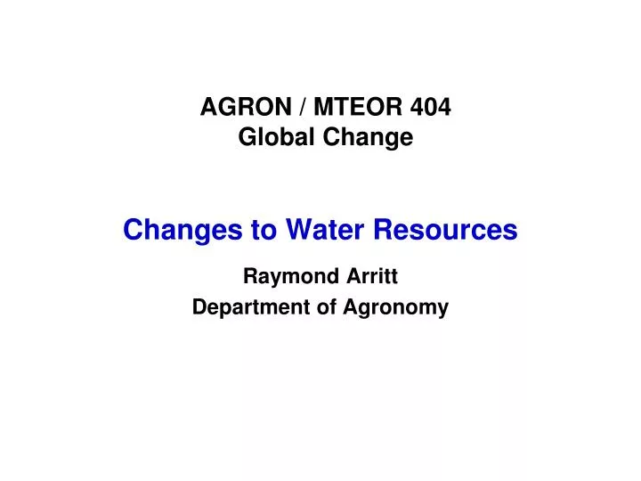 agron mteor 404 global change