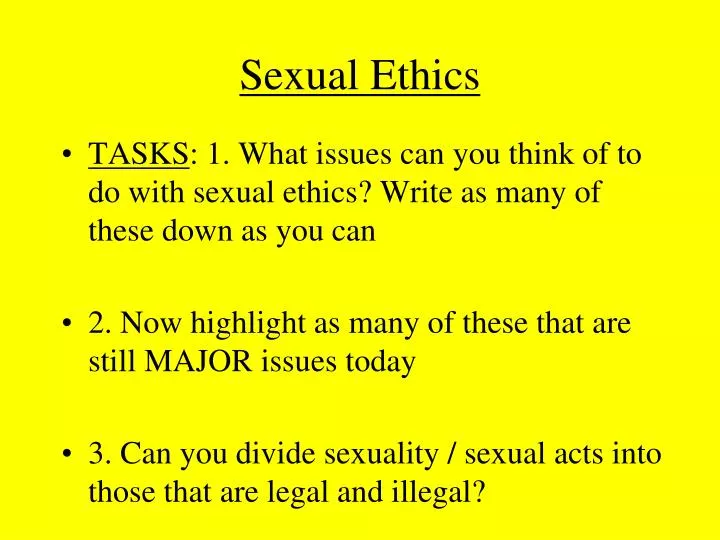 Ppt Sexual Ethics Powerpoint Presentation Free Download Id 6859519
