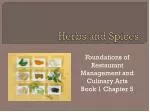 Herbs and Spices - slide 1
