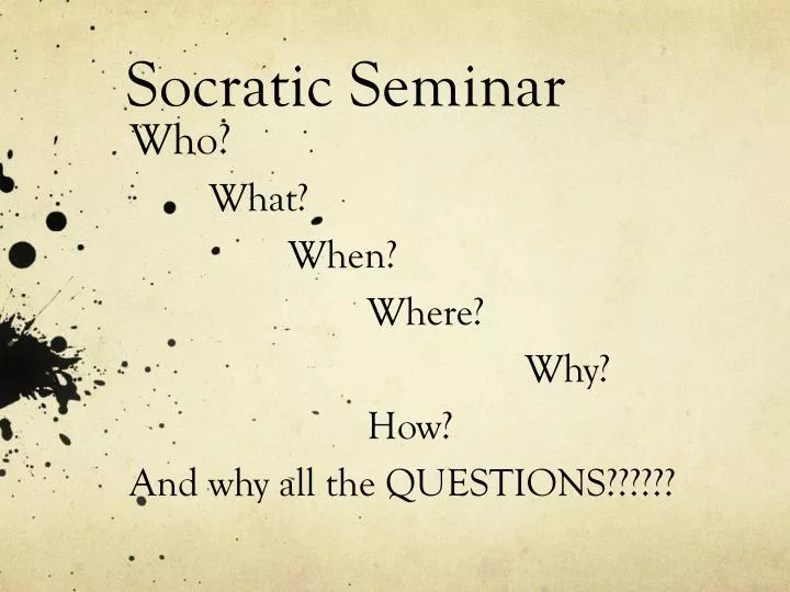 socratic seminar