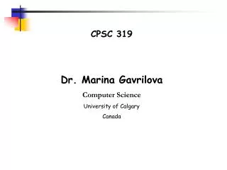 CPSC 319