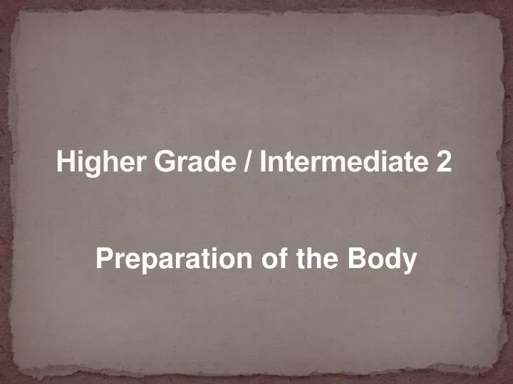 higher grade intermediate 2