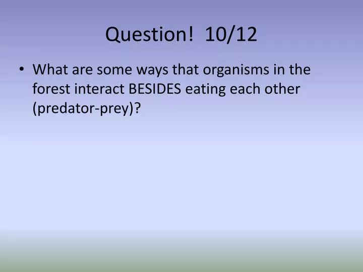 question 10 12